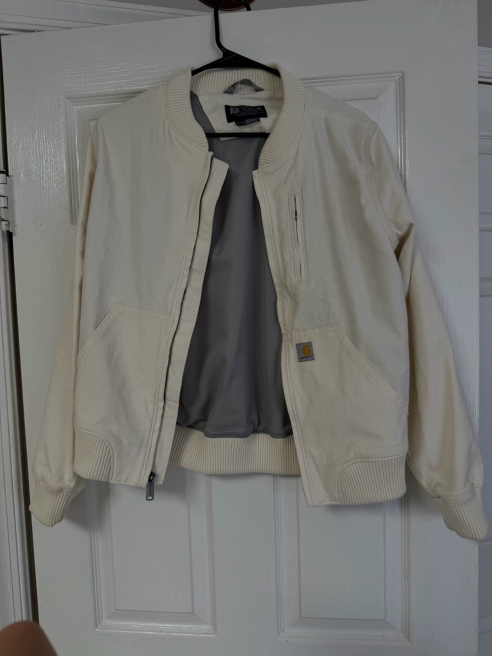Carhartt Women’s Cream Crawford Bomber Jacket - size small